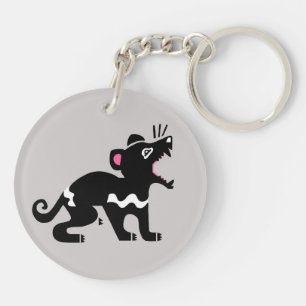 Tasmanian DEVIL - Wildlife- Endangered animal -  Keychain