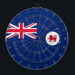 Tasmanian Flag (Tasmania) (Australian State) Dartboard<br><div class="desc">This design features the flag of Tasmania (abbreviated as TAS), which is an island state of Australia. Tasmania is located 150 miles to the south of the Australian mainland, separated from it by Bass Strait. The state encompasses the main island of Tasmania, as well as the surrounding 1, 000 islands....</div>