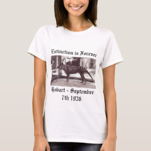 Tasmanian Tiger, Thylacine Extinction Tee Shirt