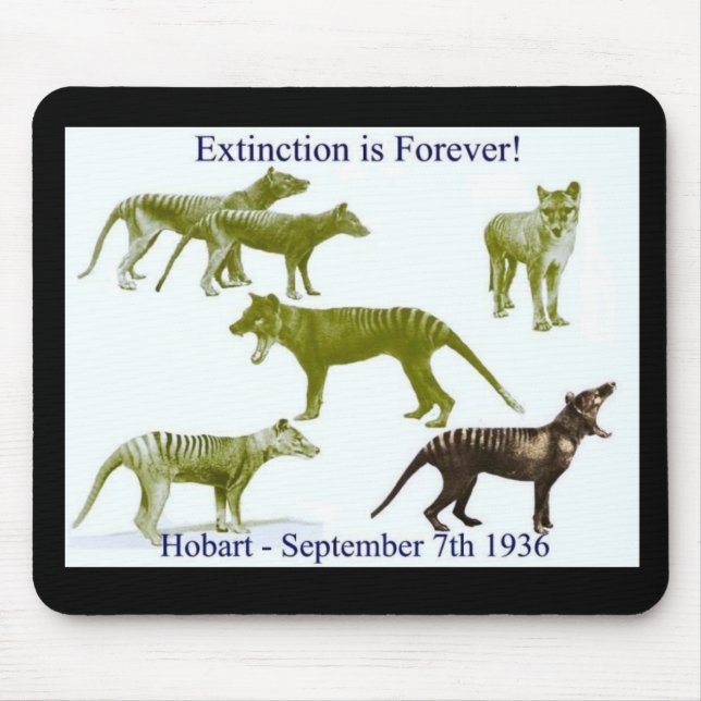 Tasmanian Tiger Thylacine Mouse pad (Front)