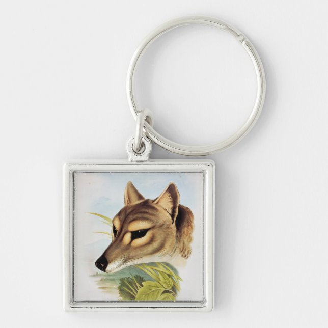 Tasmanian Wolf or Tiger Keychain (Front)