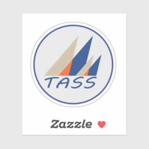 TASS Logo Custom-Cut Vinyl Sticker
