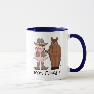 Tasse 100% Cowgirl et Horse Western