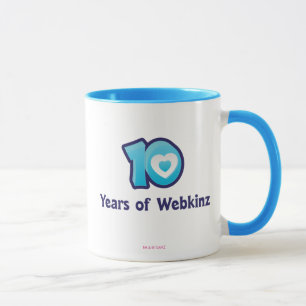 Tasse 10 ans de logo de Webkinz