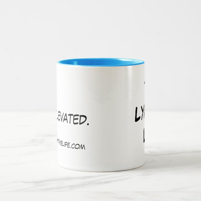 Tasse 11oz à deux tons élevée par séjour (Centre)