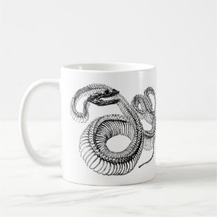 Tasse 11oz squelettique de serpent vintage