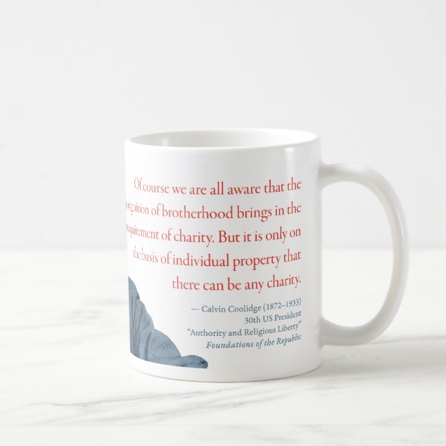 Tasse #14 "charité " de Calvin Coolidge (Droite)