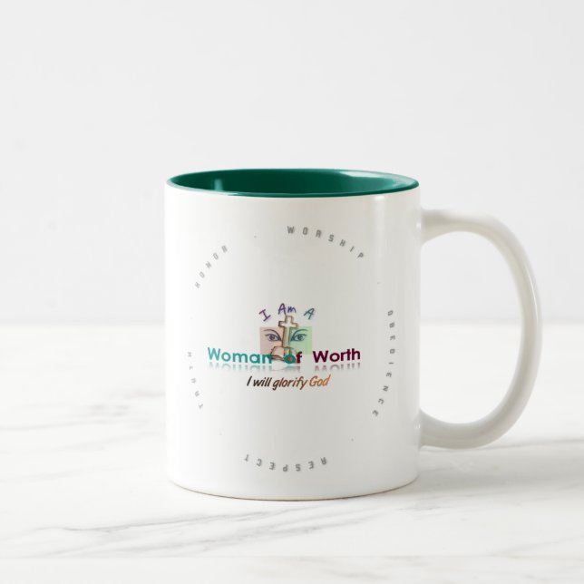 Tasse 15oz (vert) de wow (Droit)