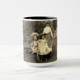 Tasse 1890's photo Heirloom Jardin Mère Fille filles