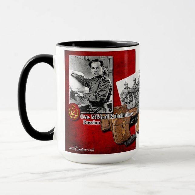 Tasse 1949 de café de mitrailleuse d'AK47 de (Gauche)