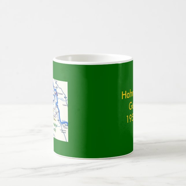 Tasse 1952-1993 de carte de Hahn (Centre)