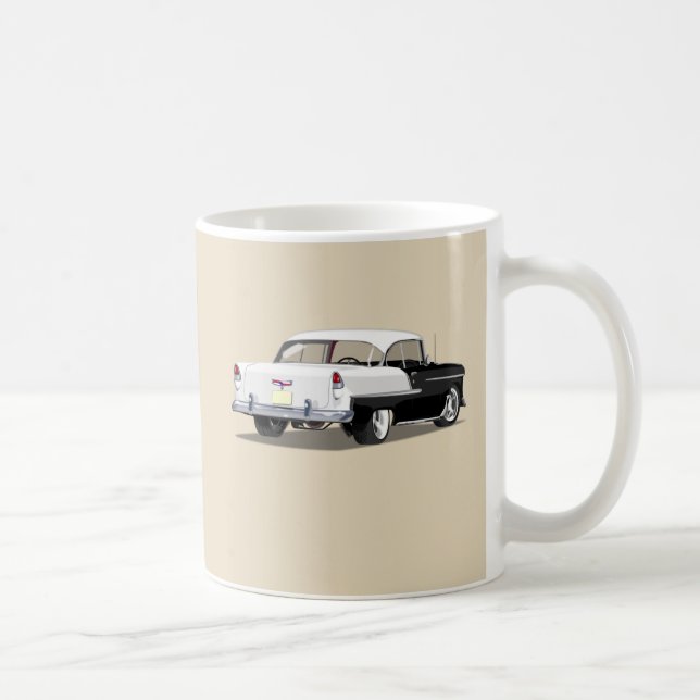 Tasse 1955 de Shoebox - noire et blanche (Droite)
