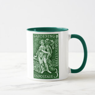 Tasse 1958 Jardinage + Timbre d'horticulture