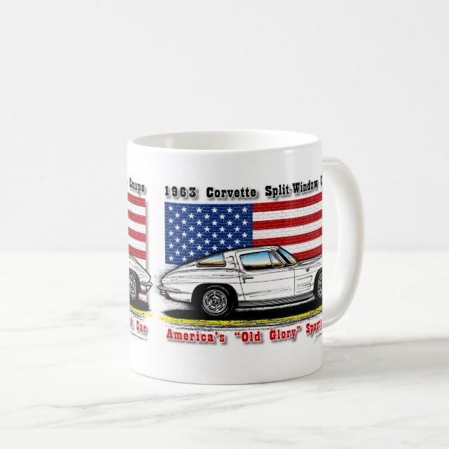 Tasse 1963 de café de coupé de Corvette (Devant droit)