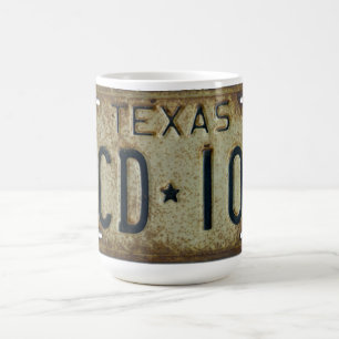 Tasse 1973 de plaque minéralogique du Texas