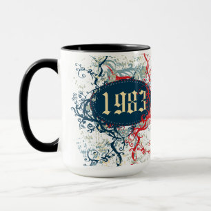 Tasse 1983 Birthday Year or Since 1983 or Made en 1983