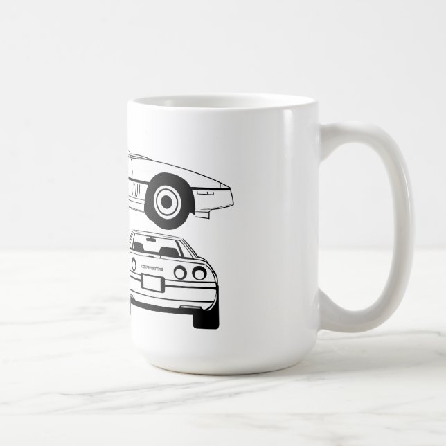 Tasse 1984 de schéma de Chevrolet Corvette (Droite)