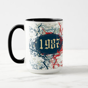 Tasse 1987 Anniversaire ou Depuis 1987 ou Fabriqué en 19