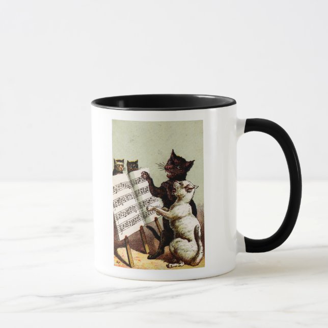 Tasse 19e C. Chats chanteurs (Droite)