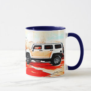 Tasse © 2009 S.J. "de Hummer de coucher du soleil"
