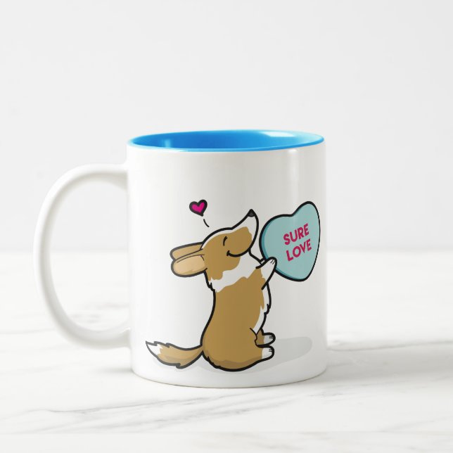 Tasse 2015 de café Corgi-Rouge du cardigan de (Gauche)