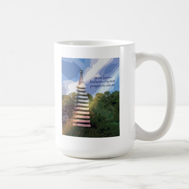 Tasse 22 - art et Haiku originaux - couches en (Droite)