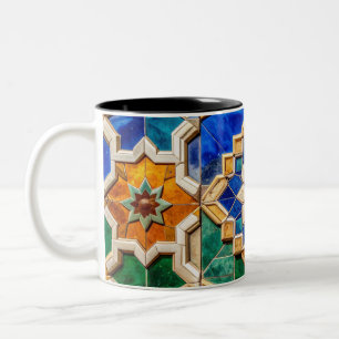 Tasse 2 Couleurs أو Personalized Eid Al-Fitr Traditional Tile Art M