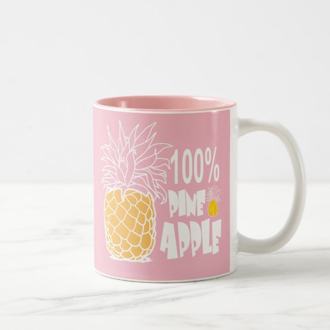 Tasse 2 Couleurs 100% ananas (Droit)