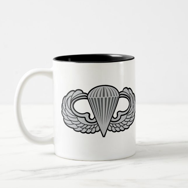 Tasse 2 Couleurs 101e Patch aéroporté avec Jump Wings (Gauche)