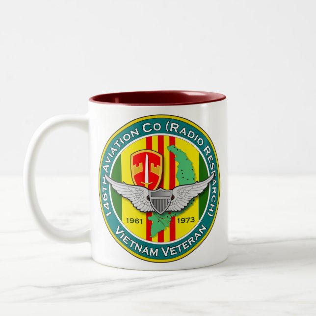 Tasse 2 Couleurs 146th Avn Co rr 3 - asa Vietnam (Gauche)