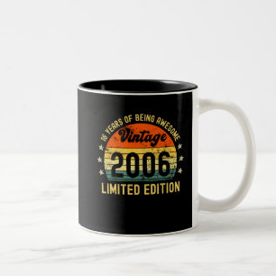 Tasse 2 Couleurs 16e anniversaire cadeaux vintage 2006 édition limi