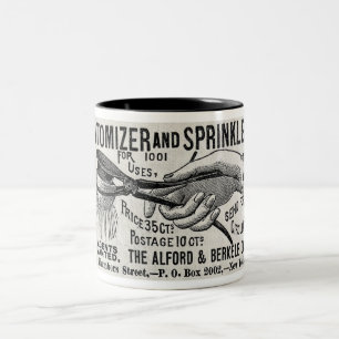 TASSE 2 COULEURS 1886 ATOMIZER / SPRINKLER PUBLICITÉ