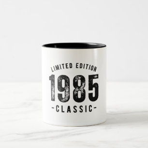 Tasse 2 Couleurs 1985 Année de naissance classique