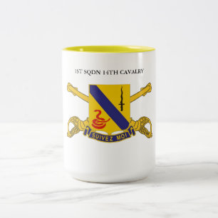 TASSE 2 COULEURS 1ÈRE CAVALERIE SQUADRON 14E