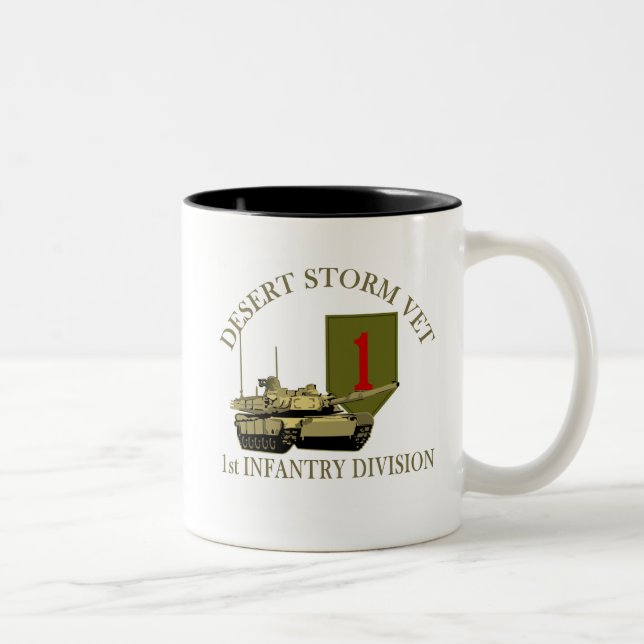 Tasse 2 Couleurs 1ère ID Vet Tempête du désert (Droit)