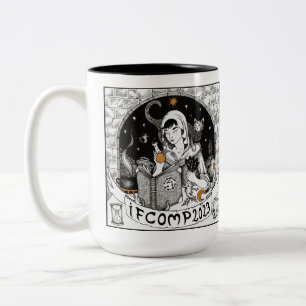 Tasse 2 Couleurs 2023 IFComp à deux tonalités, grande boîte à café