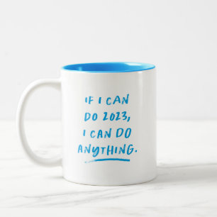 Tasse 2 Couleurs 2023 inspirateur drôle bleu