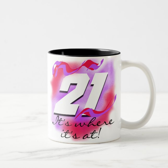 Tasse 2 Couleurs 21 à où il est (Droit)