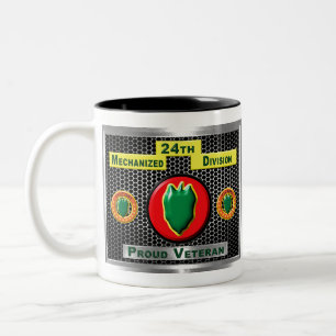Tasse 2 Couleurs 24e division d'infanterie mécanisée