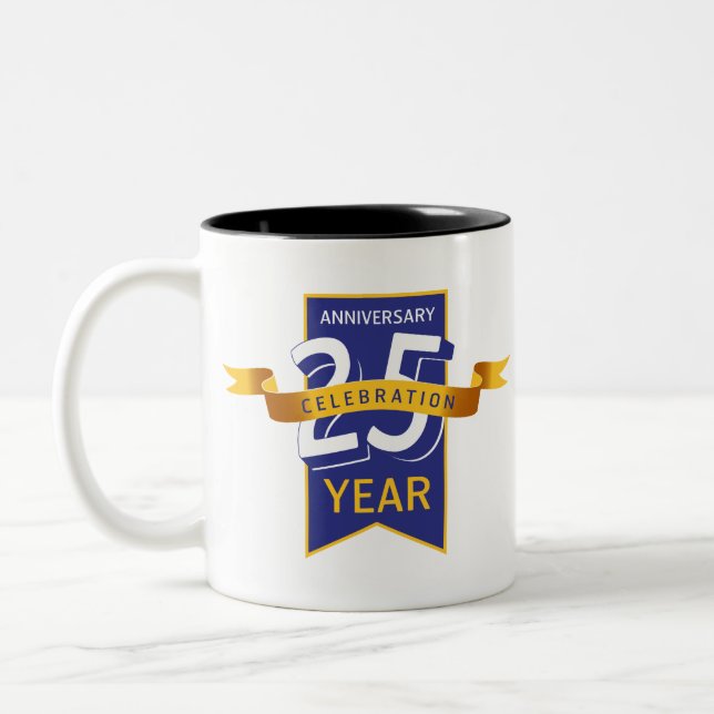 Tasse 2 Couleurs 25 e anniversaire (Gauche)