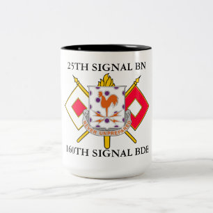 TASSE 2 COULEURS 25E BRIGADE SIGNAL BATTALION 160E 