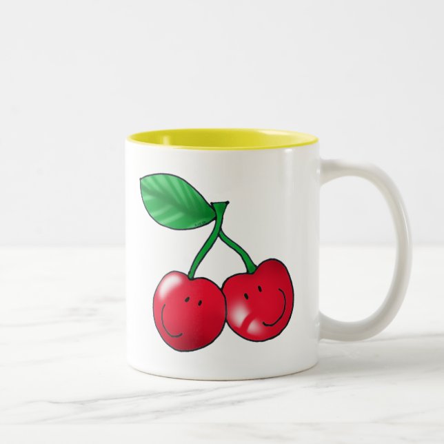Tasse 2 Couleurs 2 cerises (Droit)