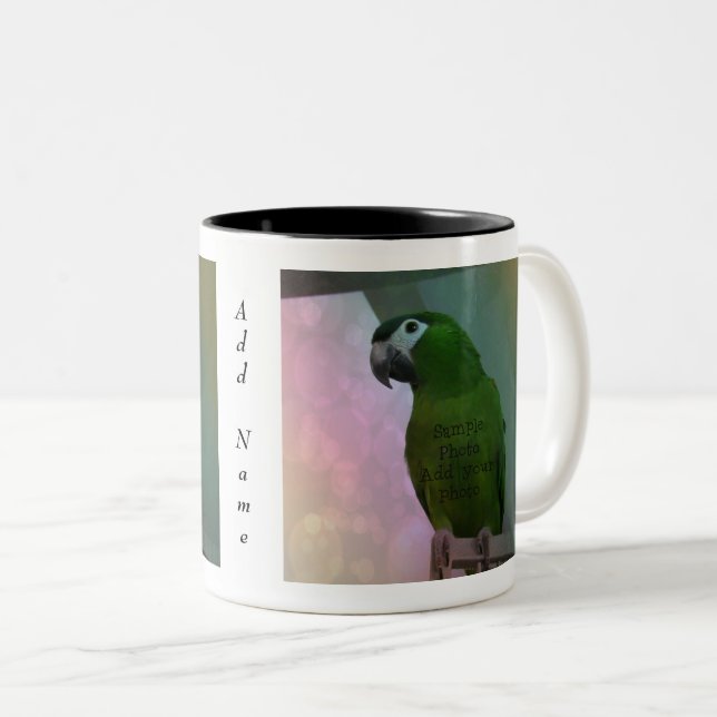 Tasse 2 Couleurs 2 Photo Musique personnalisée (Devant droit)