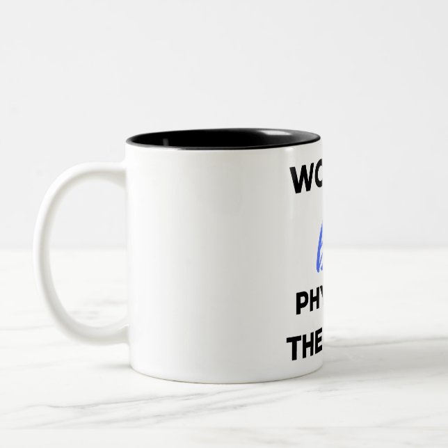 Tasse 2 Couleurs 2e meilleur physiothérapeute au monde 2 (Gauche)