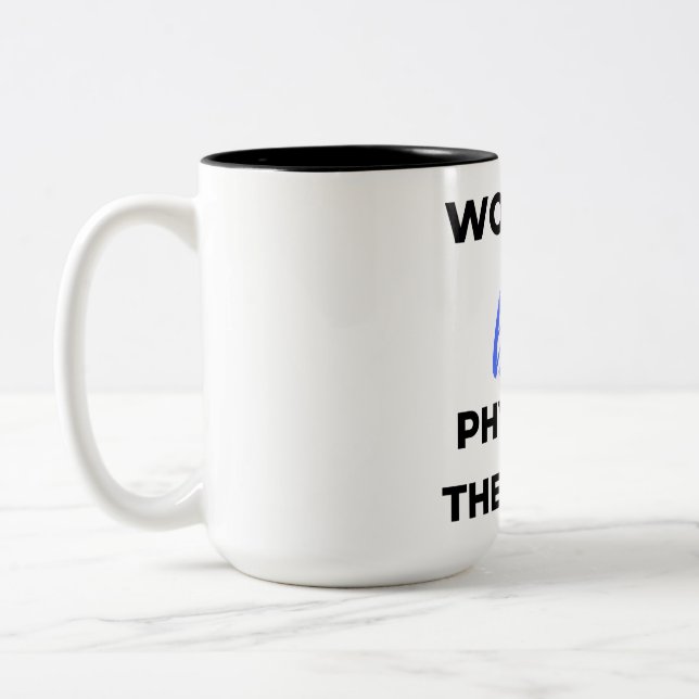 Tasse 2 Couleurs 2e meilleur physiothérapeute au monde 2 (Gauche)