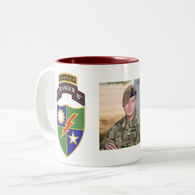 Tasse 2 Couleurs 2ème bataillon - soixante-quinzième garde (Devant gauche)