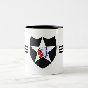 Tasse 2 Couleurs 2ème Division d'infanterie. - Armée