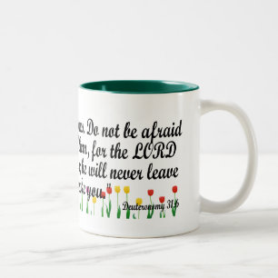 Tasse 2 Couleurs 31:6 de Deuteronomy