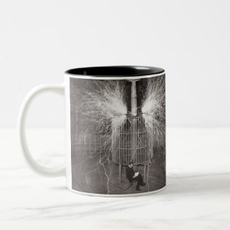 Tasse 2 Couleurs 3, 6, 9 conspirations Nikola Tesla "la chèvre "