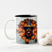 3D Halloween Dog Breeds Halloween Mugs, Tea/Coffee